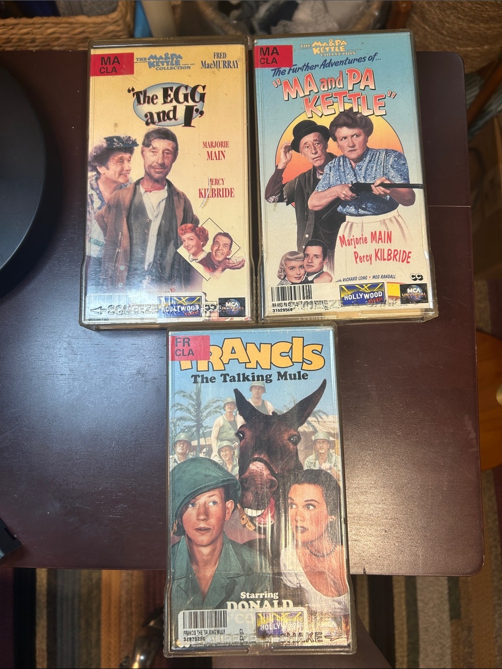 Vintage Universal Francis The Talking Mule VHS Set